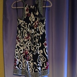 Black and White Floral Dress